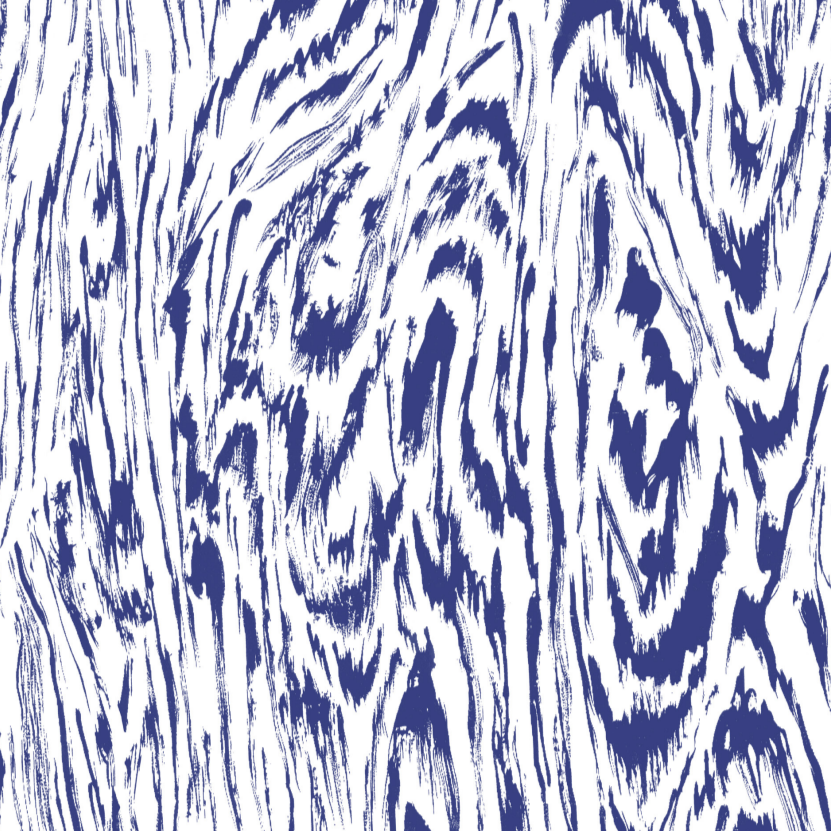 Dark Slate Blue Faux Bois Tablecloth in Cobalt & White 100 Main x Bunny Williams