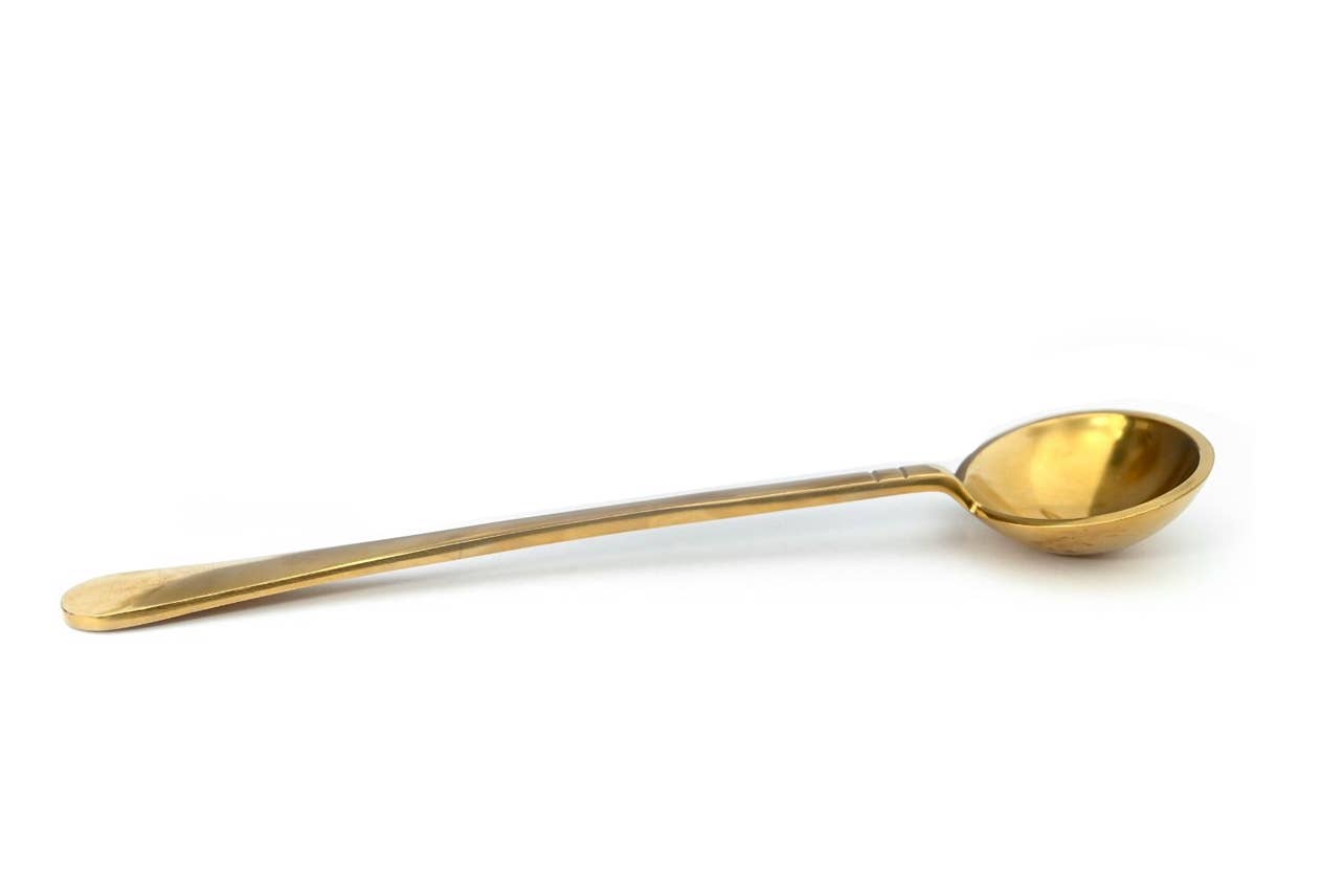 Punjabi Brass Serving Spoon: 12