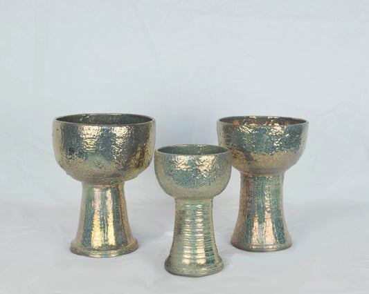 Light Gray Ceramic Chalice Jack Rosenberg