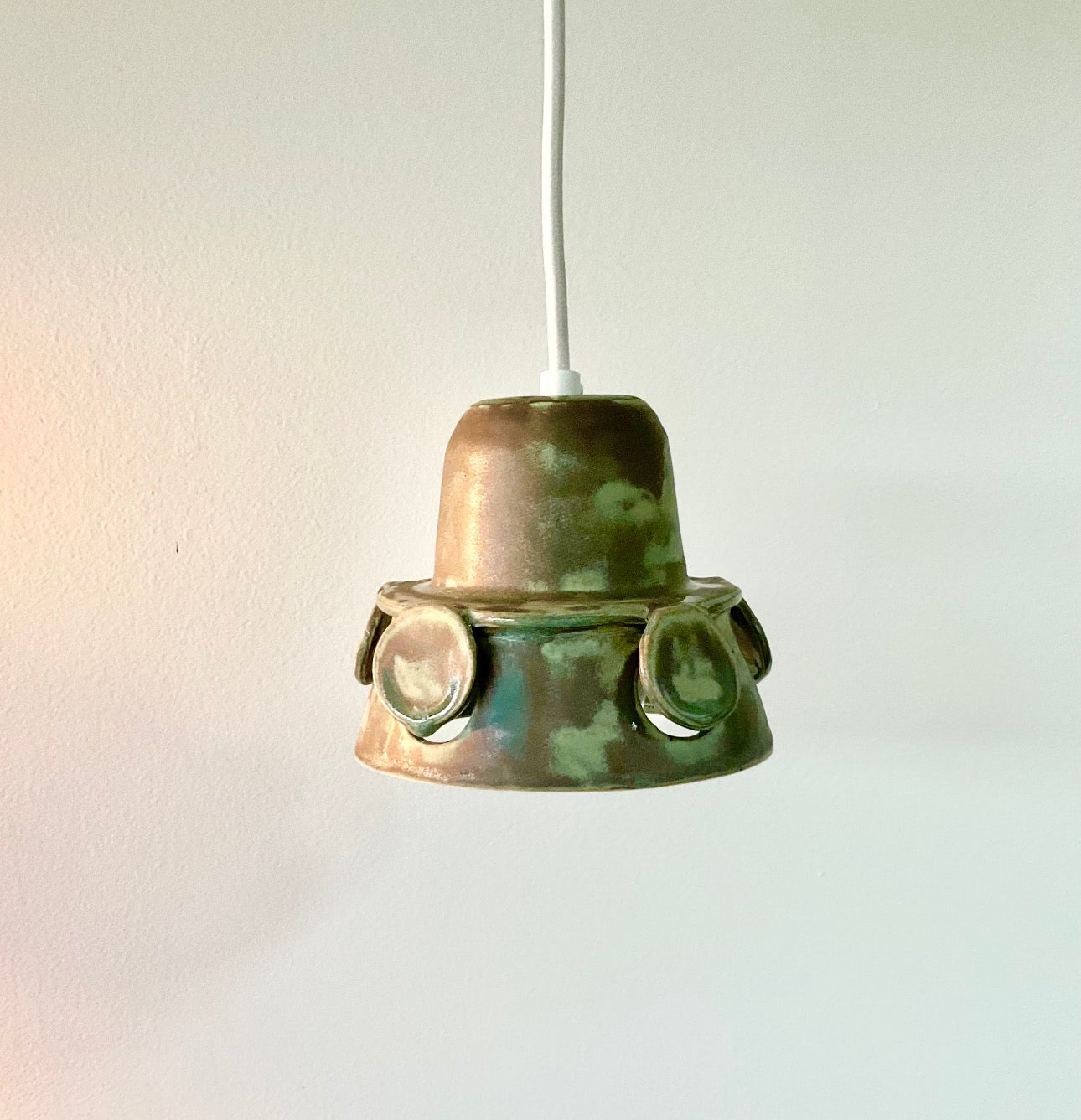 Verdigris Mini Disc Pendant light