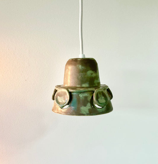 Verdigris Mini Disc Pendant light