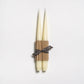 12" Taper Beeswax Candles: Cream