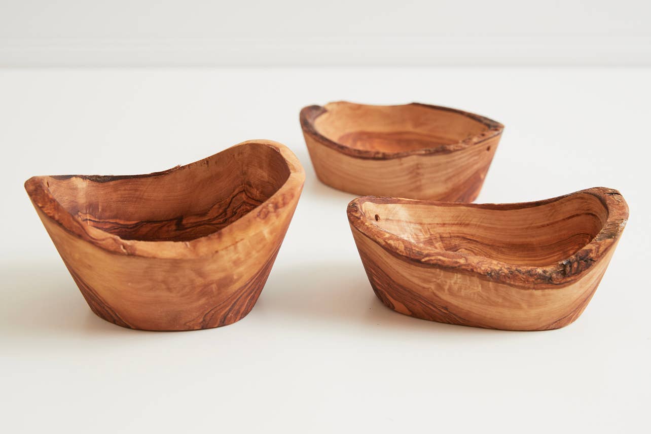 Italian Olive Wood Serving Bowl - Small