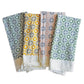 Mixed Woodblock Napkins / Set of 4