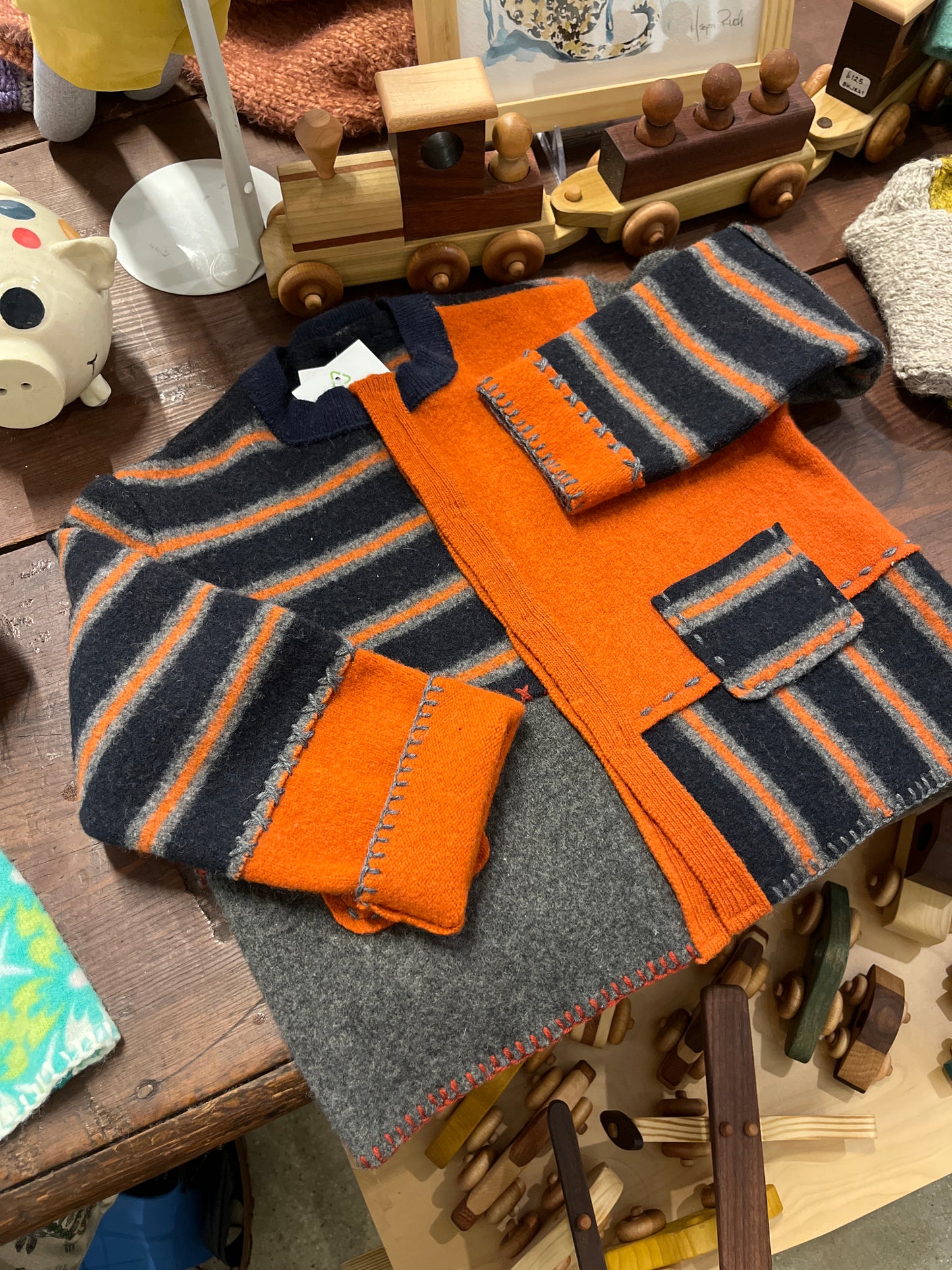 Repurposed Wool & Cashmere Children's Cardigan