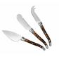 3-Piece Tortoise Shell Cheese Knife Set