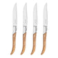 Steak Knives Set of 4 Olive Wood