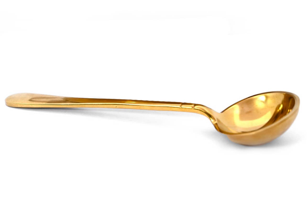 Punjabi Brass Serving Spoon: 12"