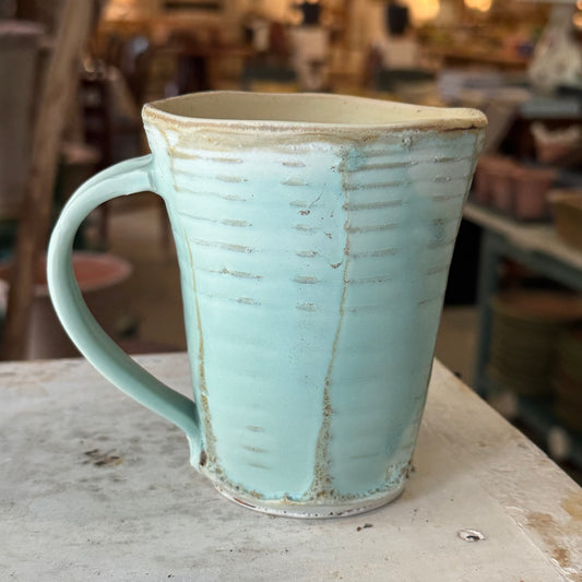 Handmade Tall Mug - Light Green
