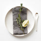 Ash Linen Napkins Set of 2: 16"x16" | 40x40 cm