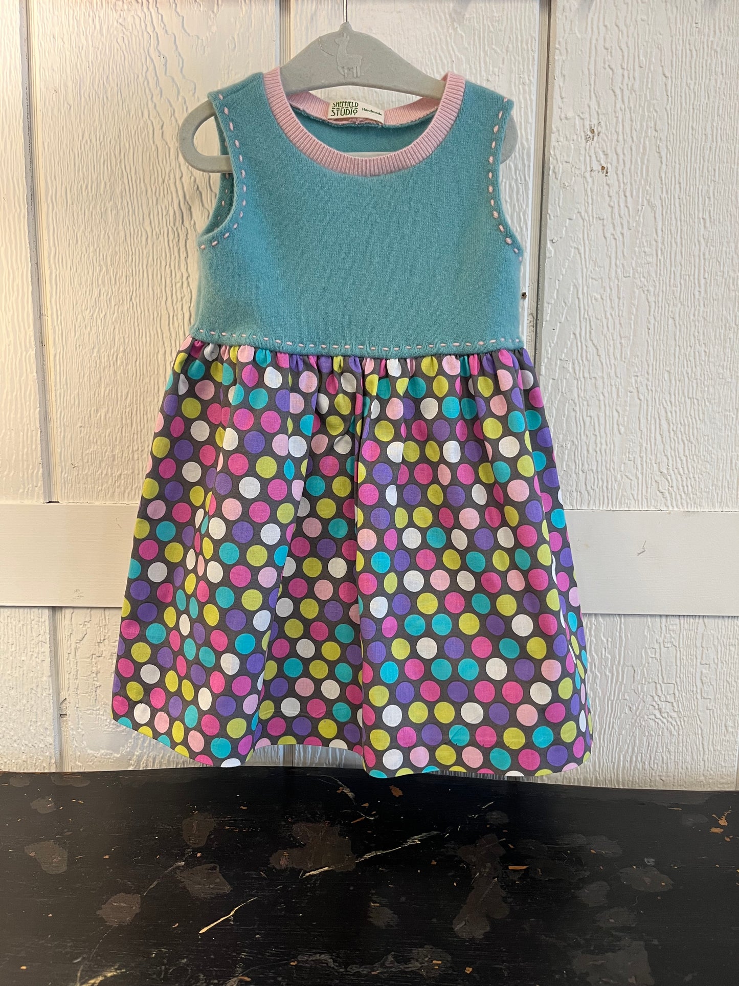 Repurposed Cashmere & Cotton Jumper 3-4T