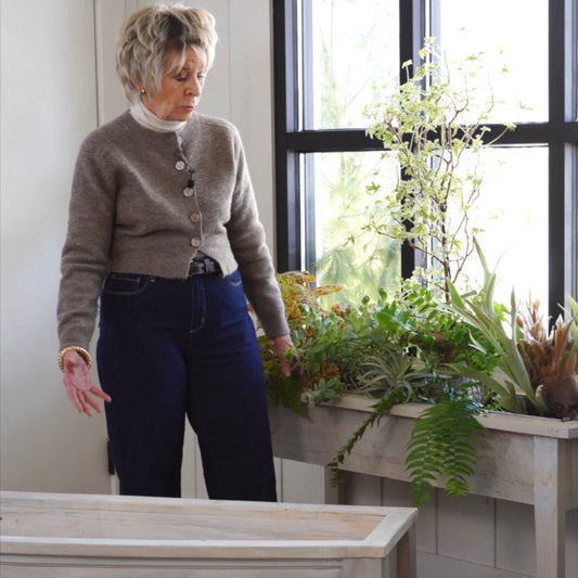 Handbuilt Metal-Lined Planter