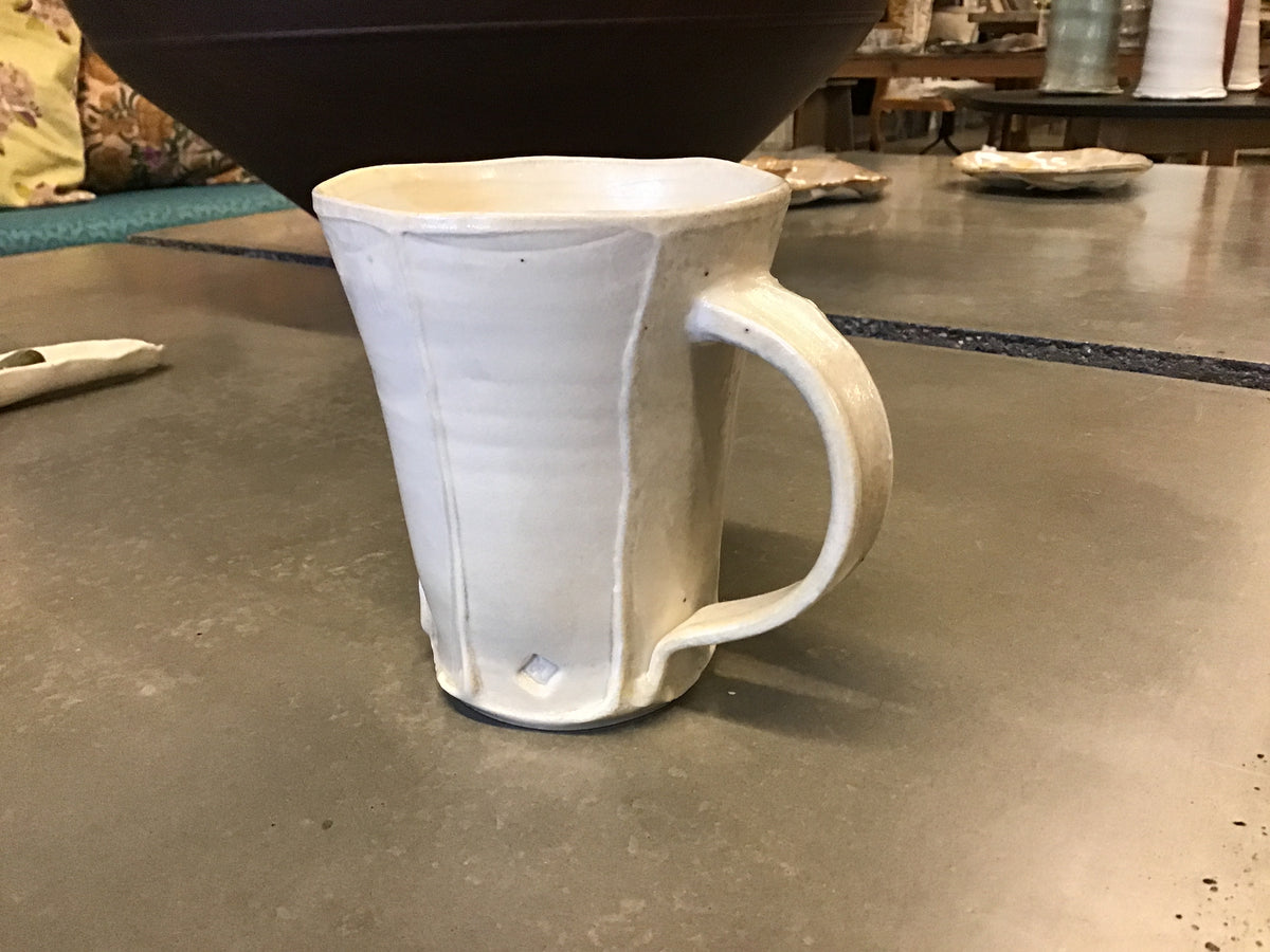 Dim Gray Handmade Tall Mug - White Daniel Bellow