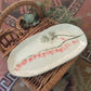 Dim Gray Bleeding Hearts Tray River Road Ceramics