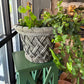 Basketweave Round Planter - Small