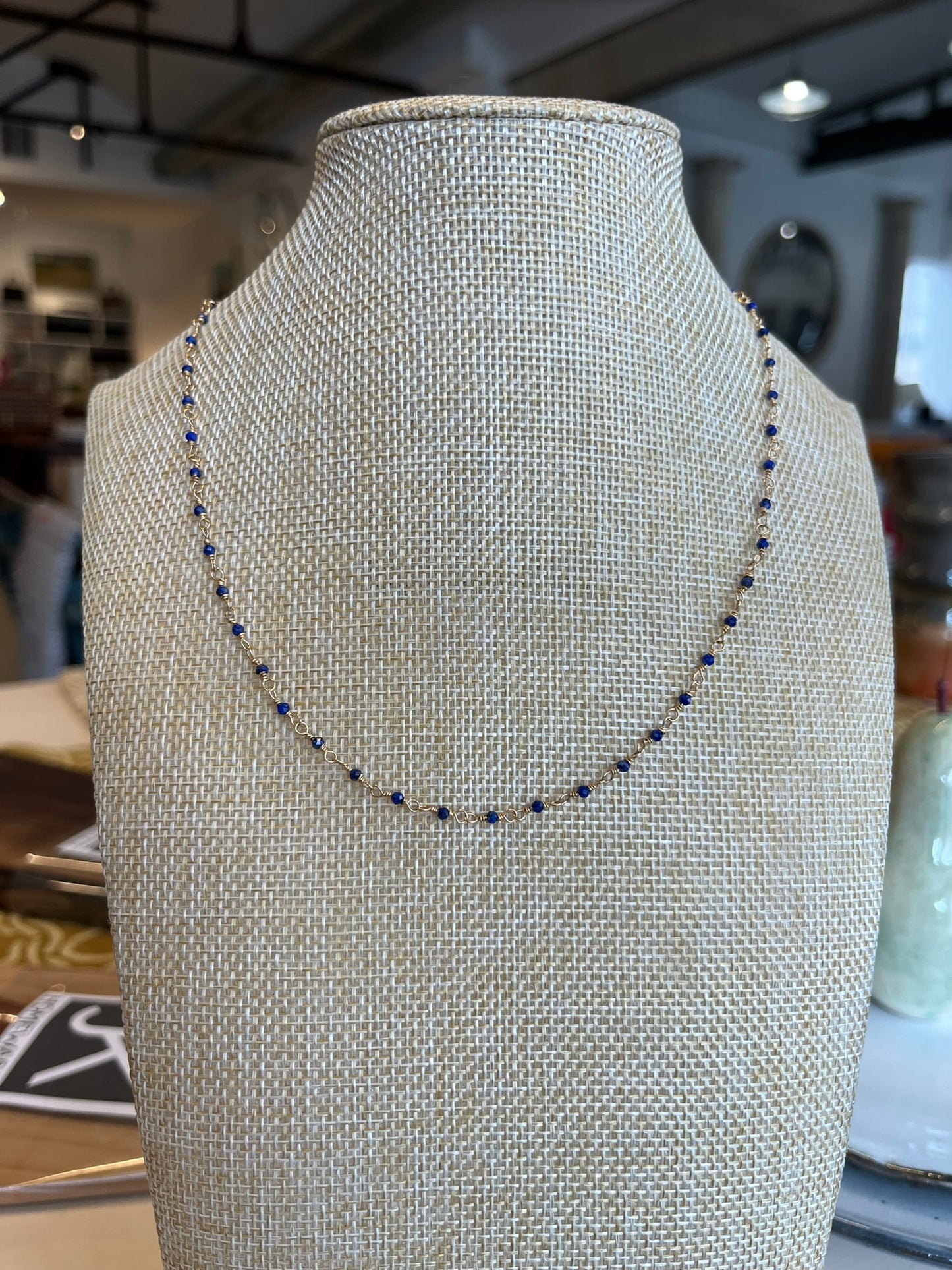 Hand Wire Wrapped Beaded Necklace