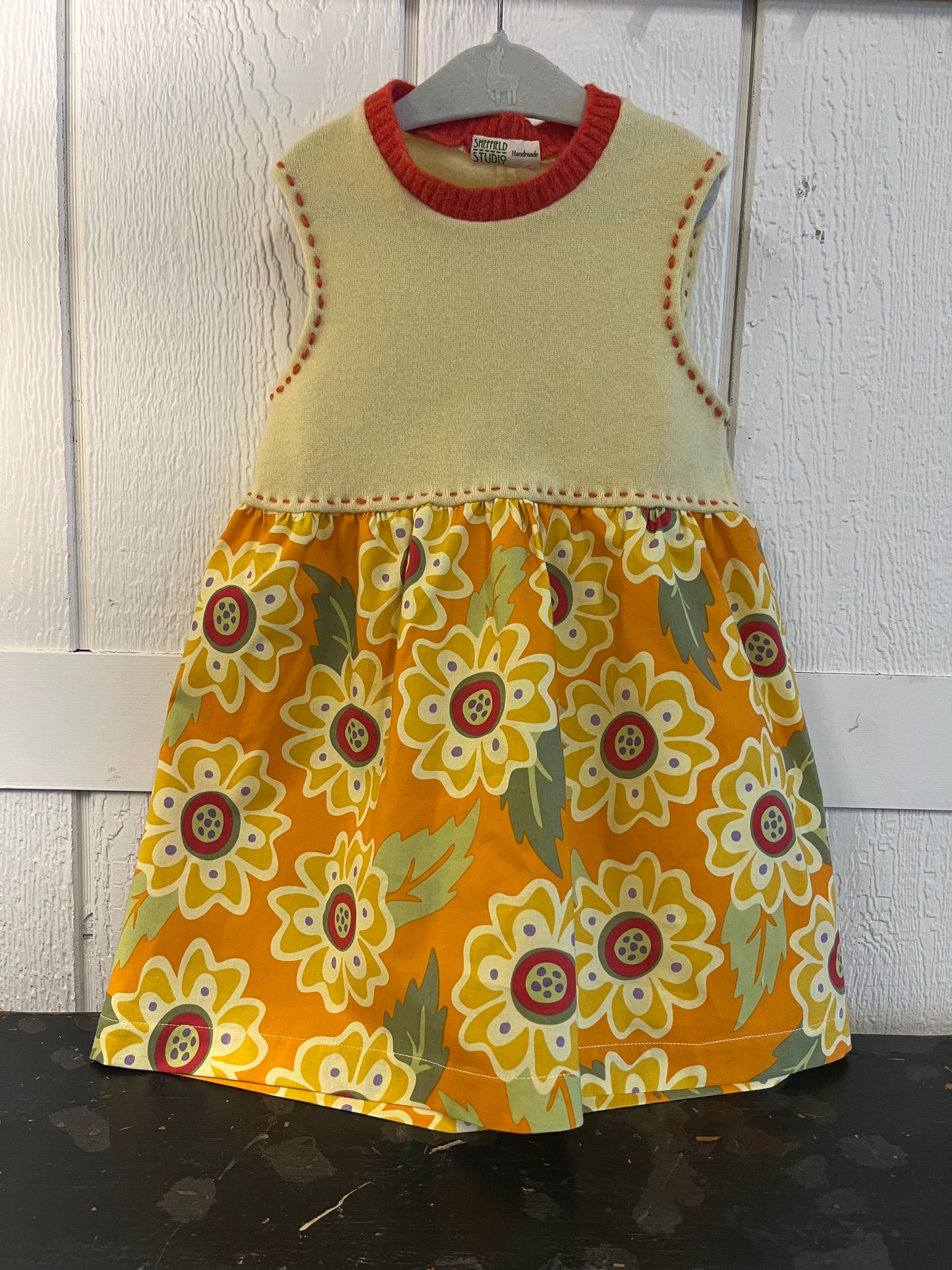 Repurposed Cashmere & Cotton Jumper 3-4T