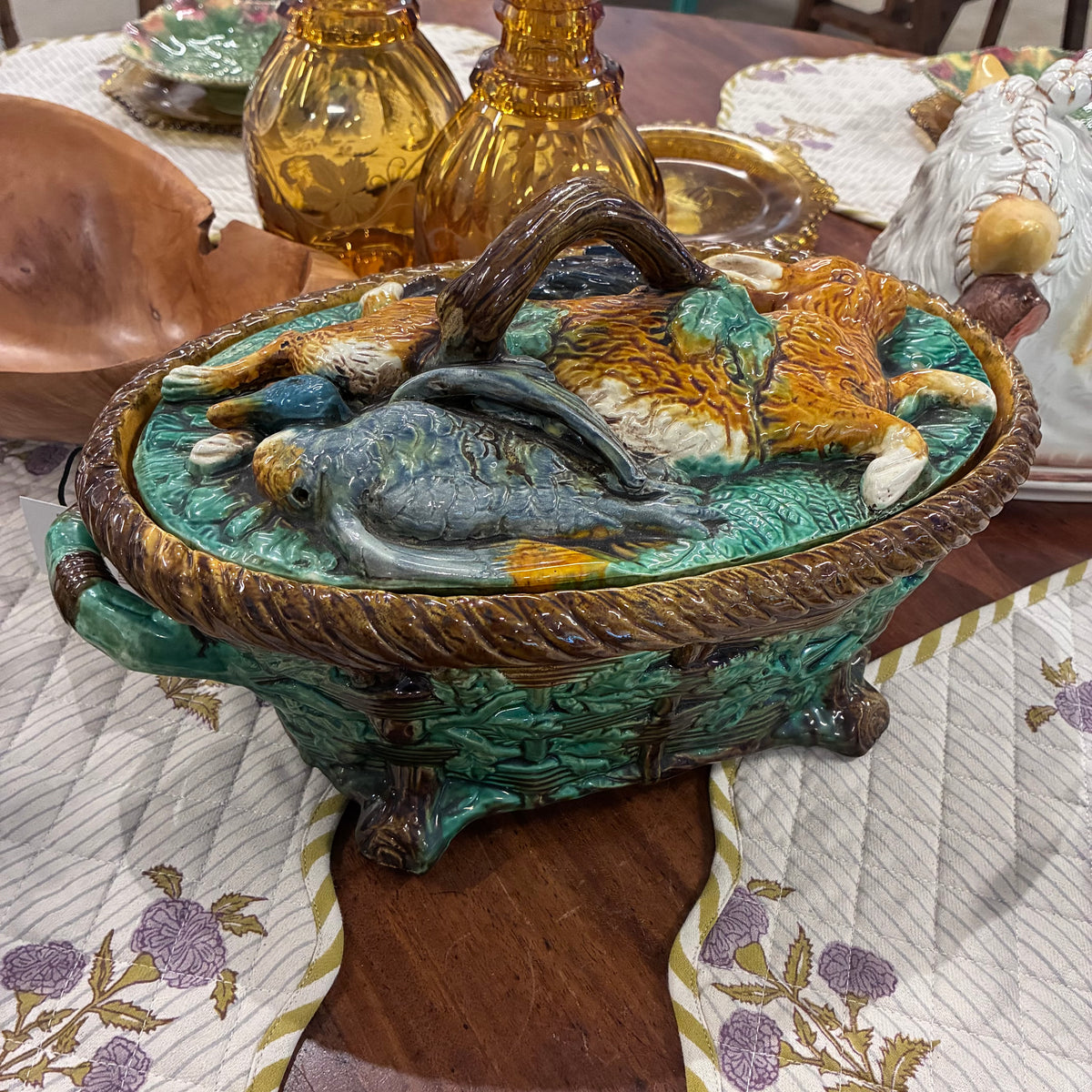 Gray Majolica Covered Tureen Pete Hathaway