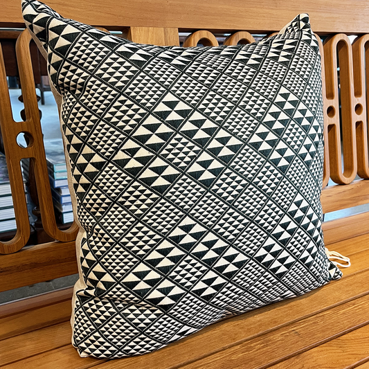 Geo Pattern Square Throw Pillow - Forest