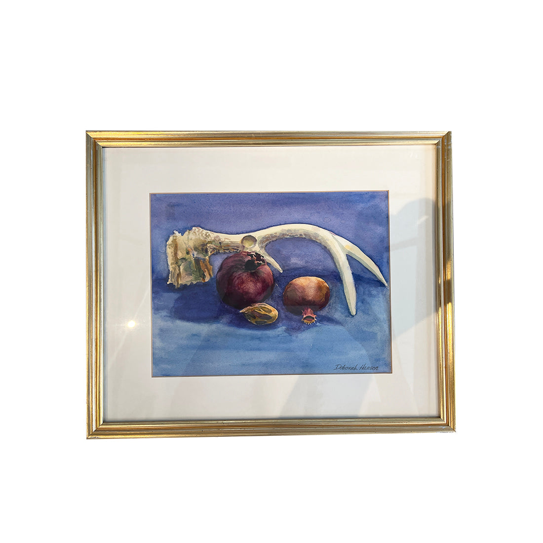 Antler and Pomegranate in a Green Field