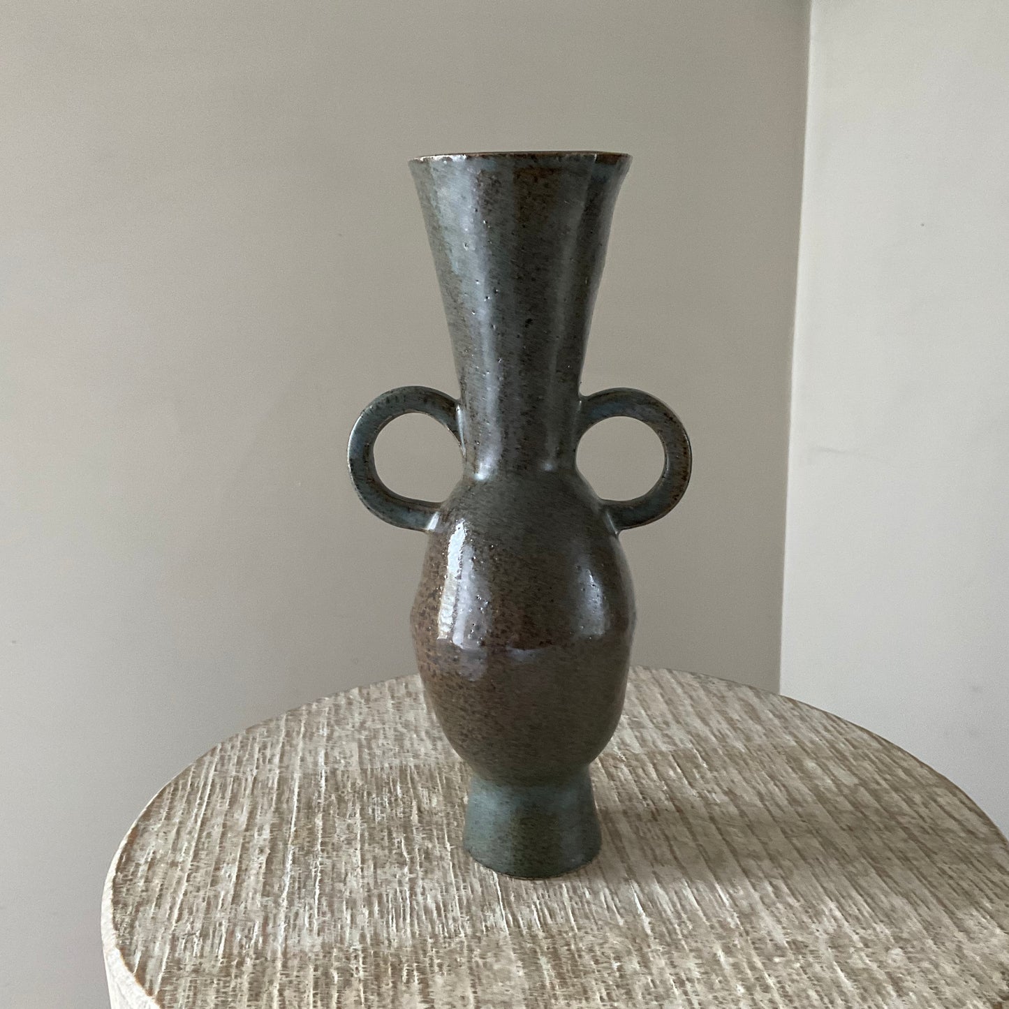 Claude Renaud Teal Amphora Vase
