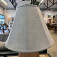 Elia table lamp in red oak
