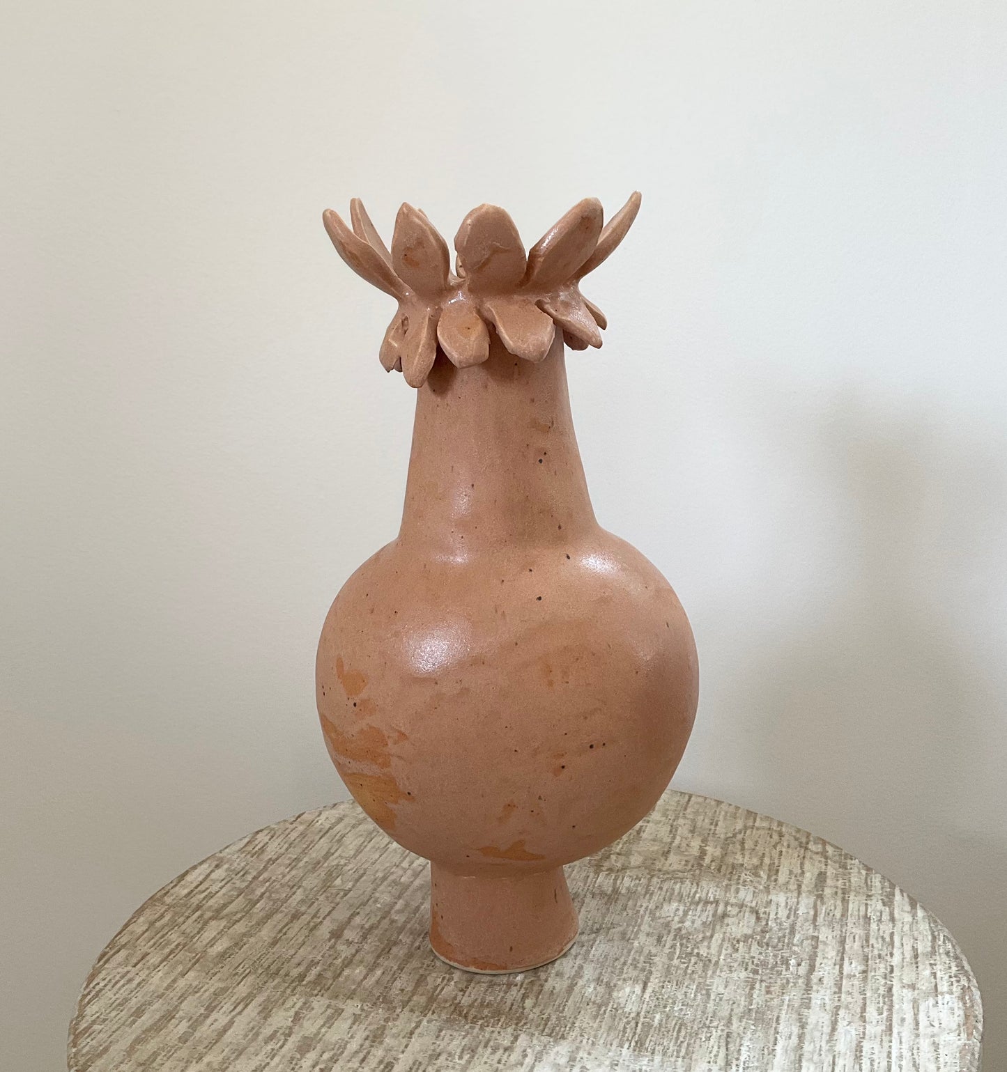 HB Caramel Flower 10” vase