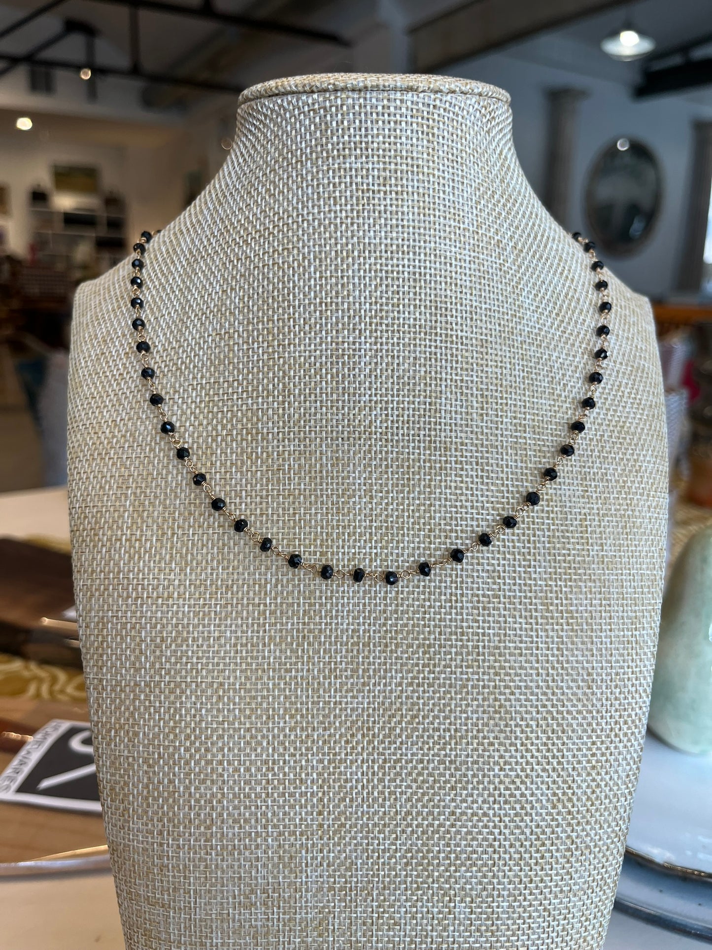 Hand Wire Wrapped Beaded Necklace