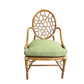 1950s McGuire Chinese Chippendale Bamboo Chairs - Set of 4