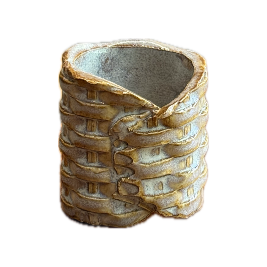 "The Basket" Handmade Ceramic Napkin Rings