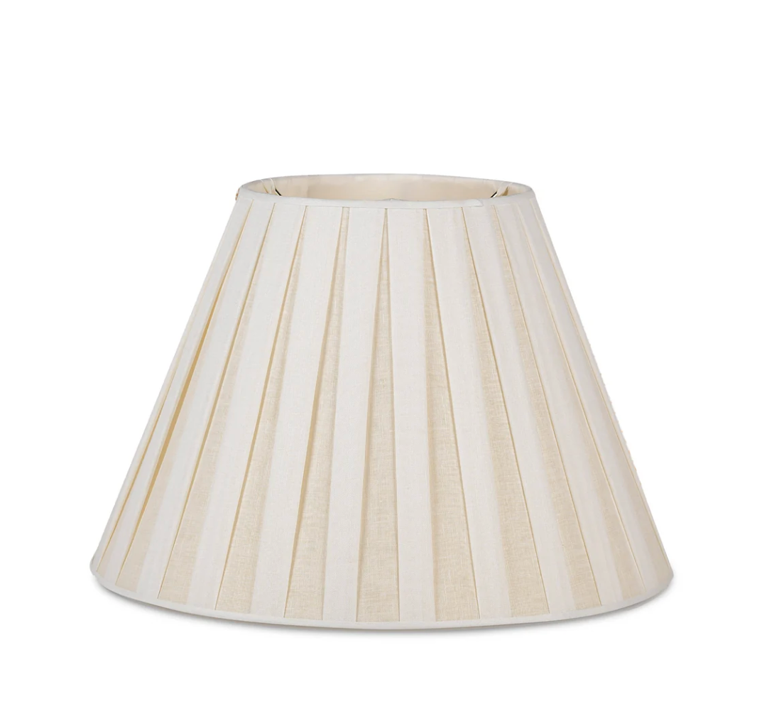 Bunny Williams Home Box Pleat Linen Lampshade