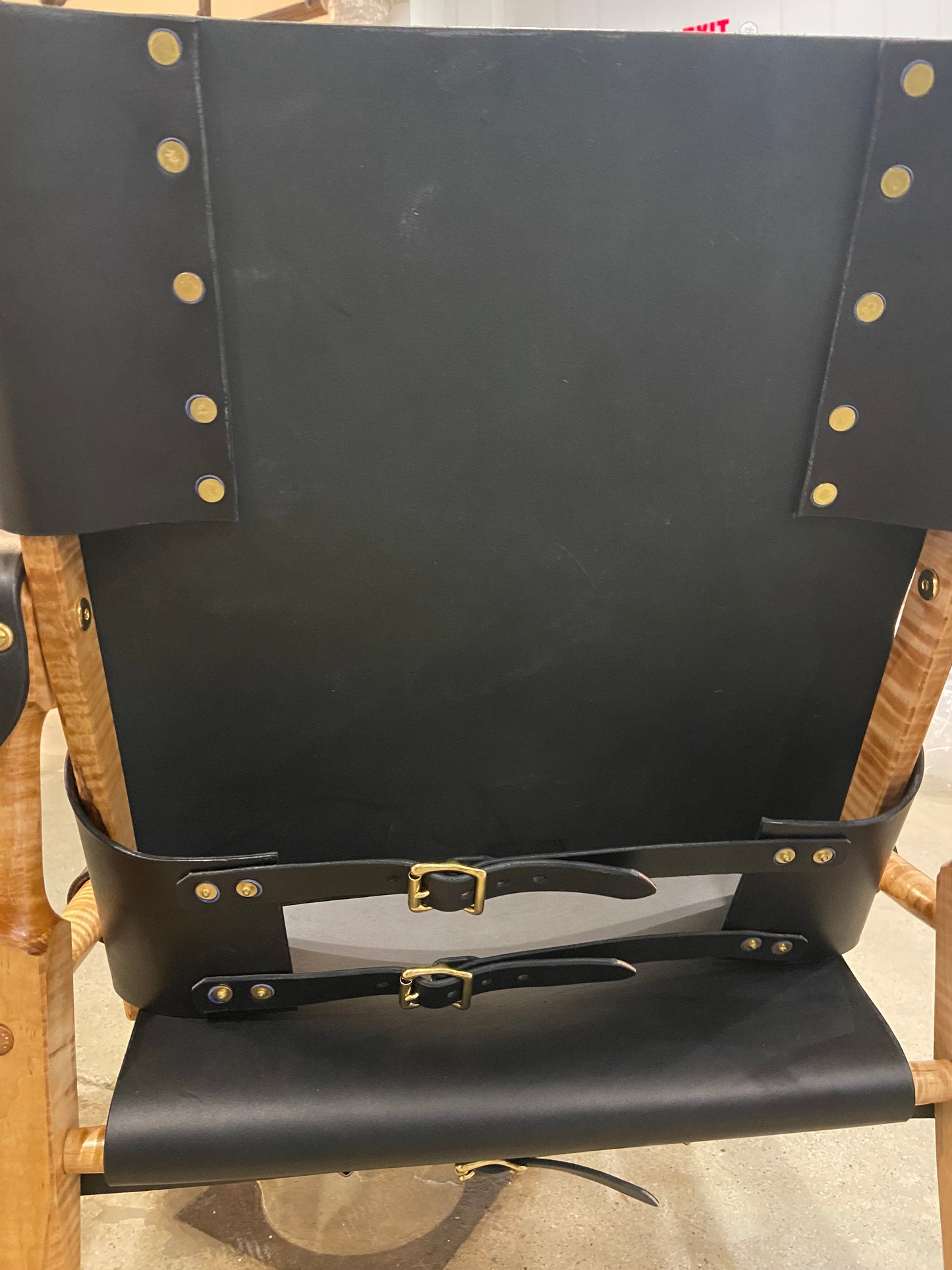 David Douyard -British Campaign Chair with solid brass hardware