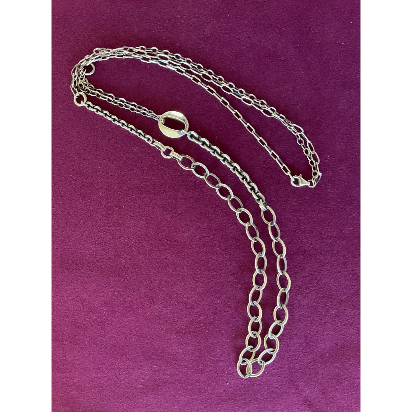 Cable Rope Necklace in Sterling Silver