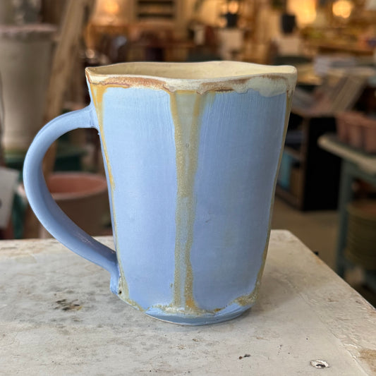 Handmade Tall Mug - Blue
