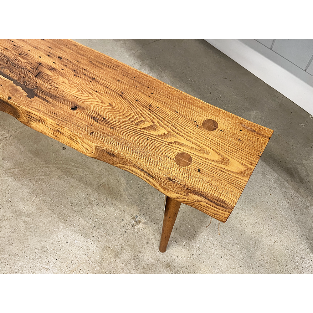Wormy Chestnut Bench