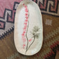 Dark Olive Green Bleeding Hearts Tray River Road Ceramics