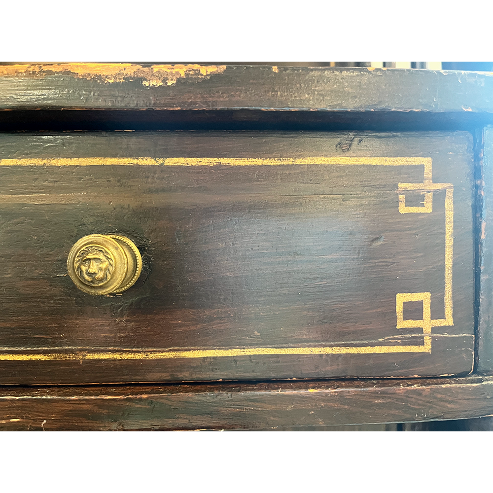 English 19th Century Regency Painted Cabinet