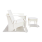 Outdoor Loveseat with Side Table
