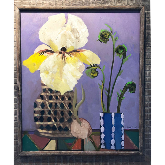 IRIS AND FIDDLEHEADS