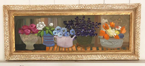 John Funt "Flowers on the Library Shelf"