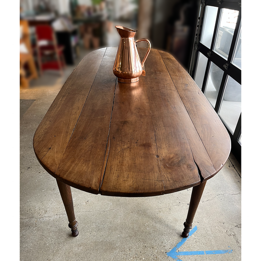 19th. Century French Cherry Oval Table