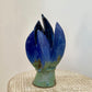 HB Blue Pod vase 9"