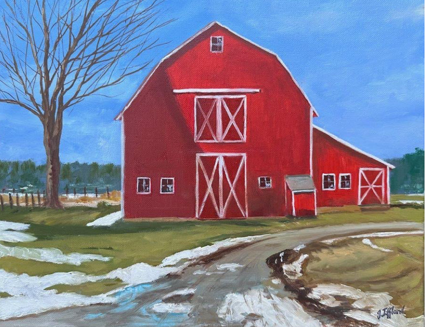 East Canaan, CT Farm- by Janet Iffland