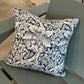 Dim Gray William Morris Rose and Thistle Pillow Rescued Textiles