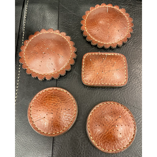 Handmade Leather Pin Cushion