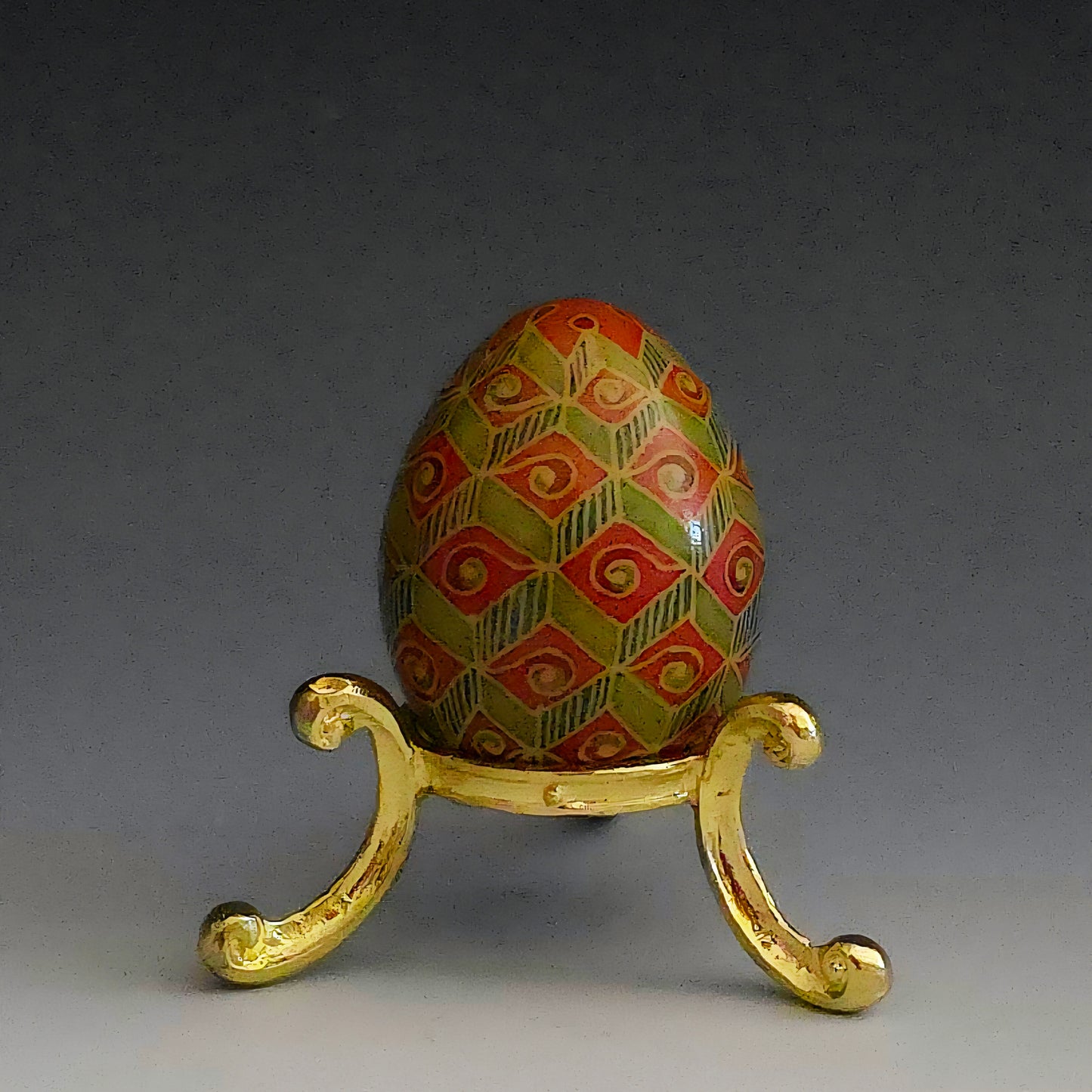 "Gisela" Handpainted Pheasant Egg