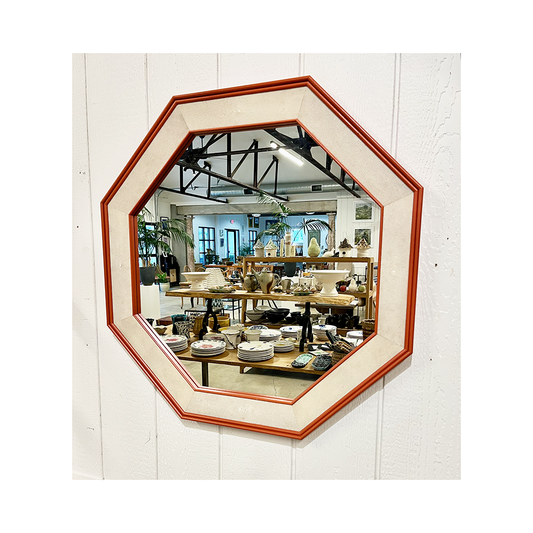 Hexagon Shaped Shagreen Mirror