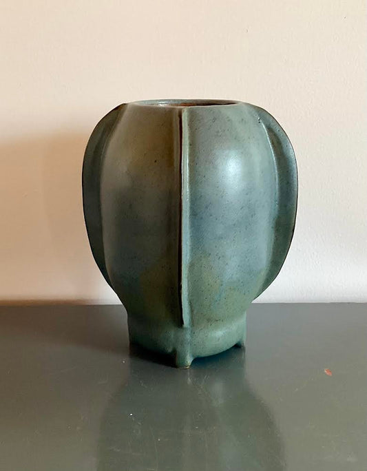 Claude Renaud - HB Fin Matte Blue Vase