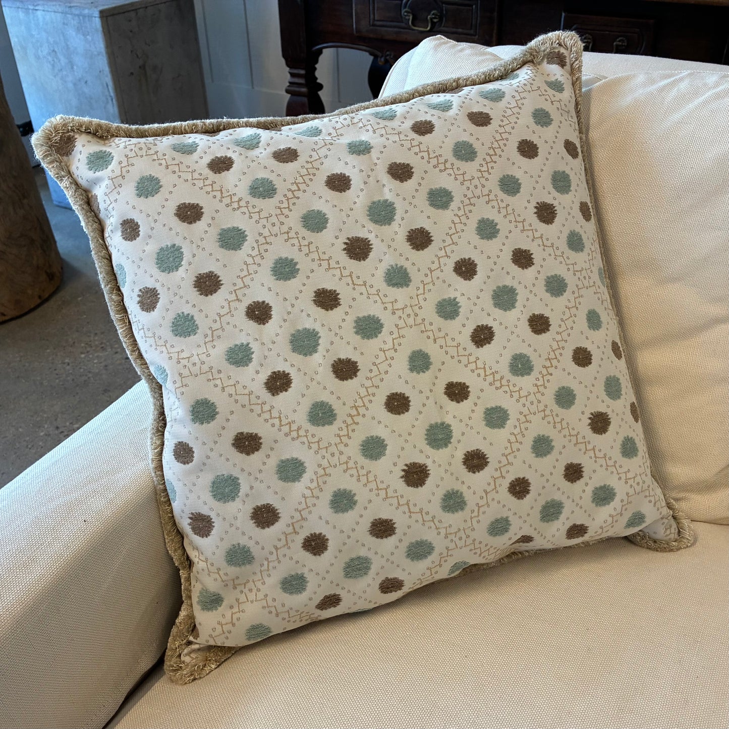 Amy Karyn “Embroidered Dot” Pillow