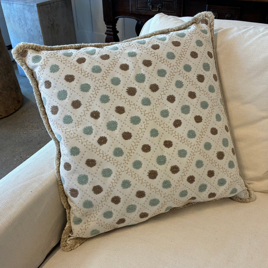 Amy Karyn “Embroidered Dot” Pillow